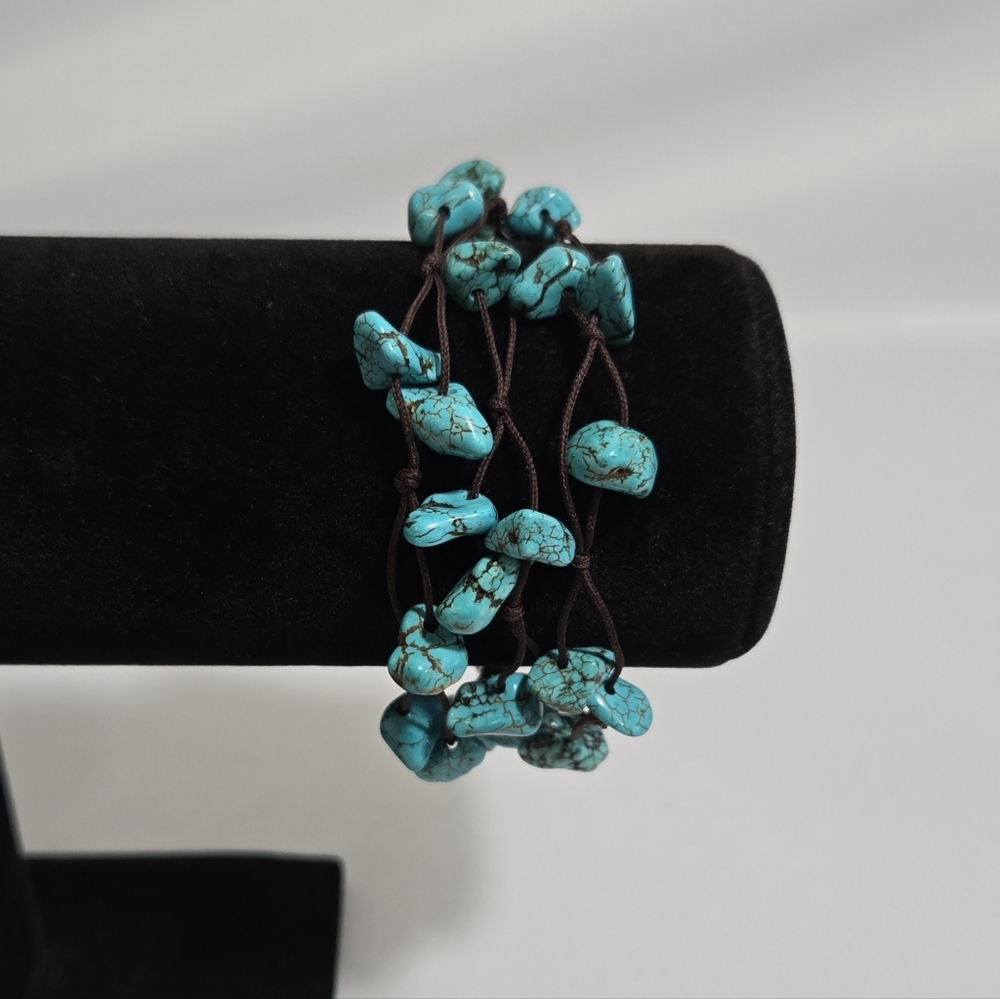 Cookie Lee Turquoise String Bracelet #1027